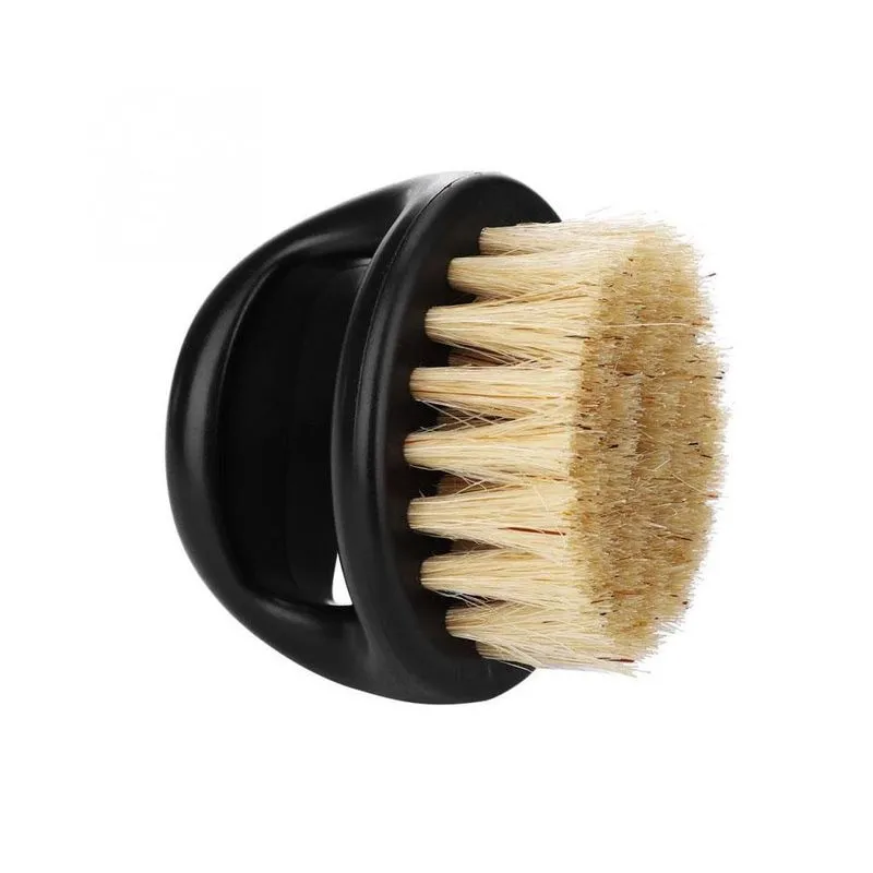 Escovinha Para Barba Oval 6cm Disfarce Cerdas Javali Preta