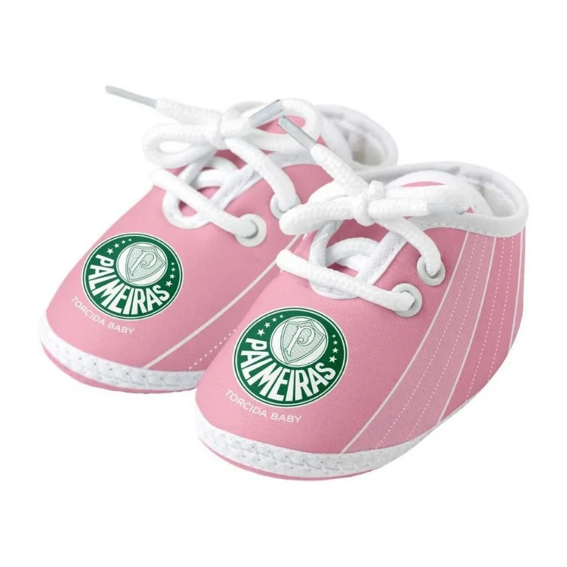 Chuteira Bebê Palmeiras Rosa Oficial - Torcida Baby GG - Torcida Baby