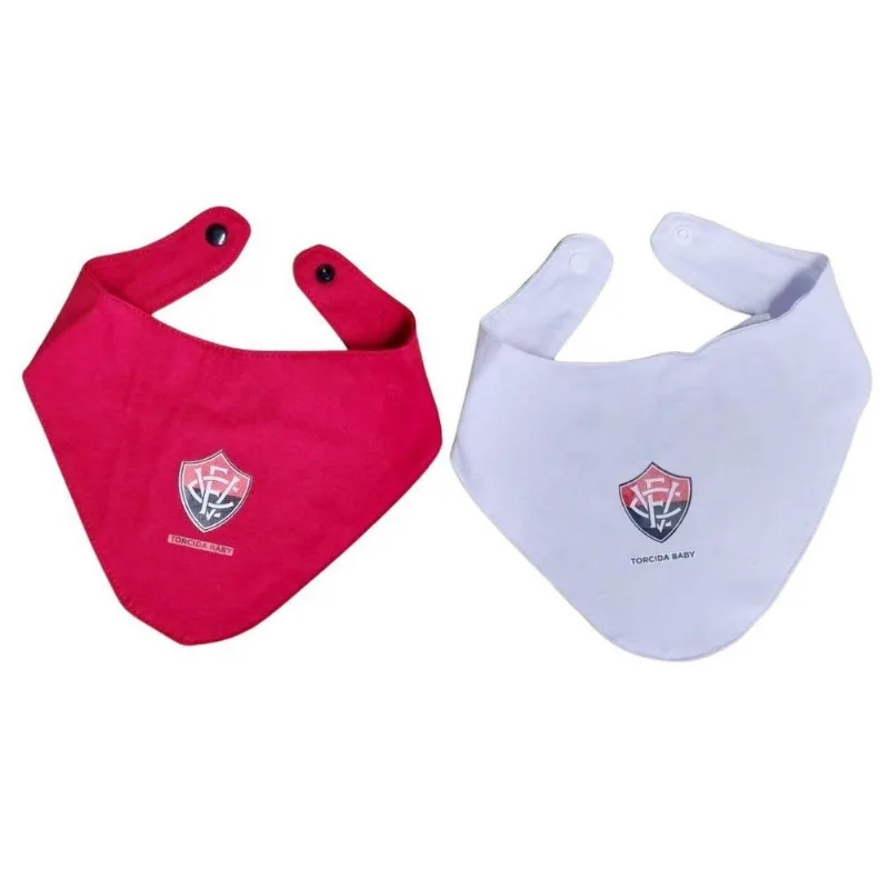 Kit Babador Bandana Vitória 2 Pçs Torcida Baby - Torcida Baby