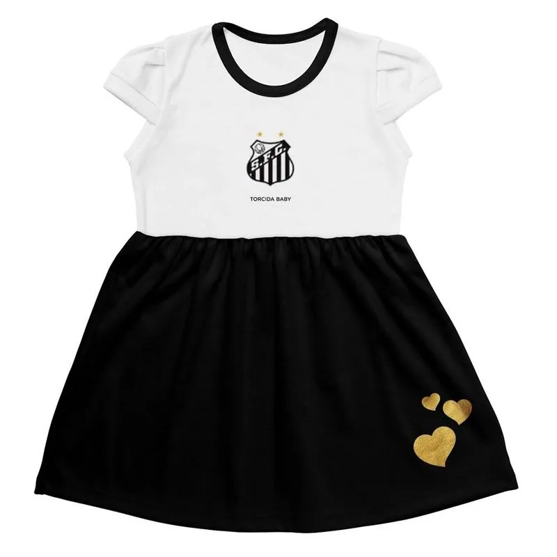 Vestido Infantil Santos Canelado Torcida Baby Tam 6