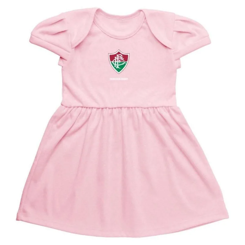 Vestido Infantil Fluminense Rosa Torcida Baby Tam 6 / Rosa - Torcida Baby