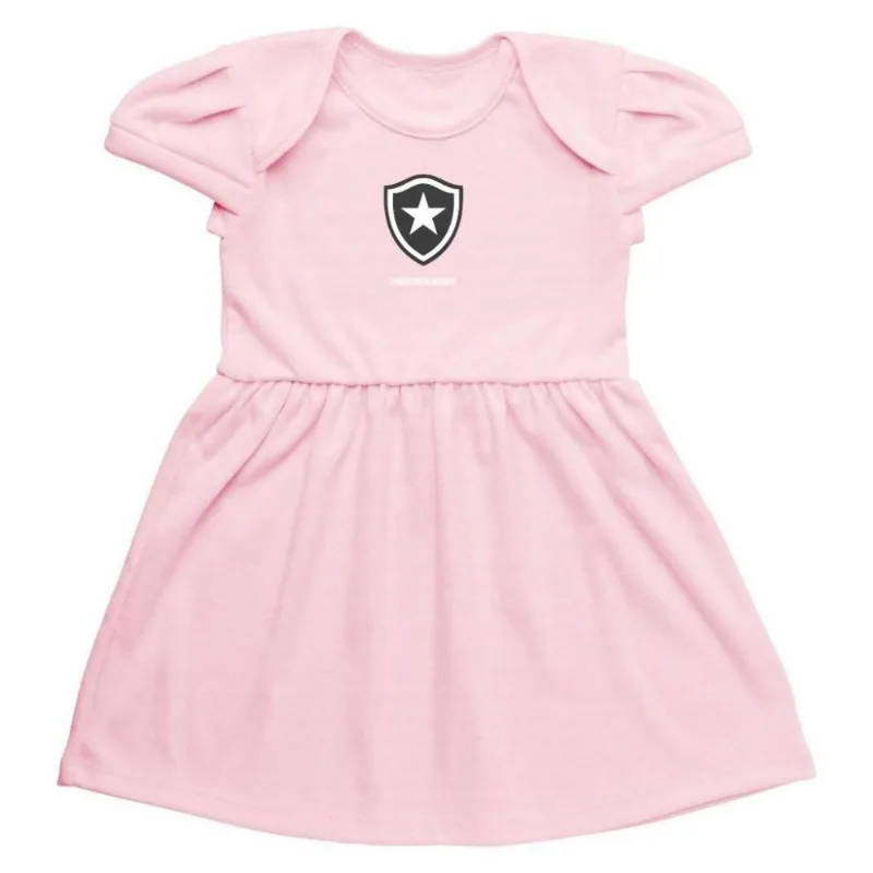 Vestido Infantil Botafogo Rosa Torcida Baby Tam 4 / Rosa - Torcida Baby