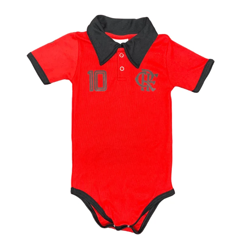 Body Polo Flamengo Vermelho Torcida Baby 2