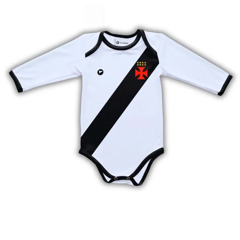 Body Bebê Vasco Longo Proteção UV Oficial M