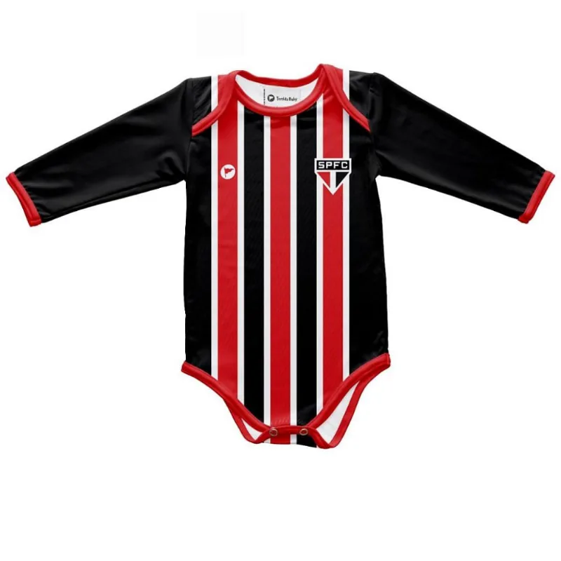 Body Bebê São Paulo Listrado Longo Proteção UV Oficial GG