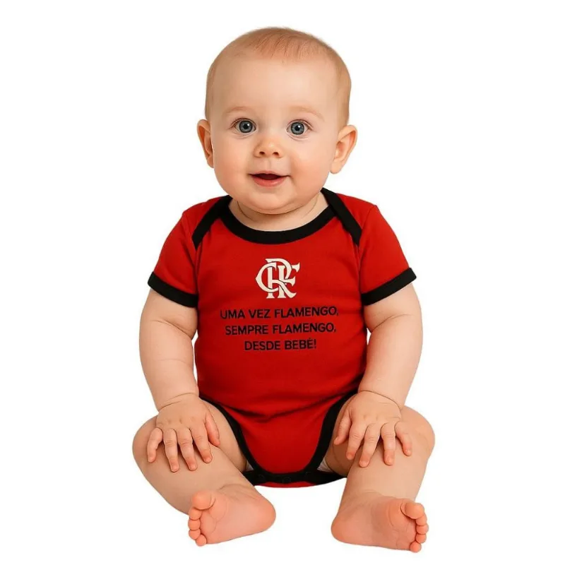 Body Bebê Uma Vez Flamengo Sempre Flamengo Desde Berço M