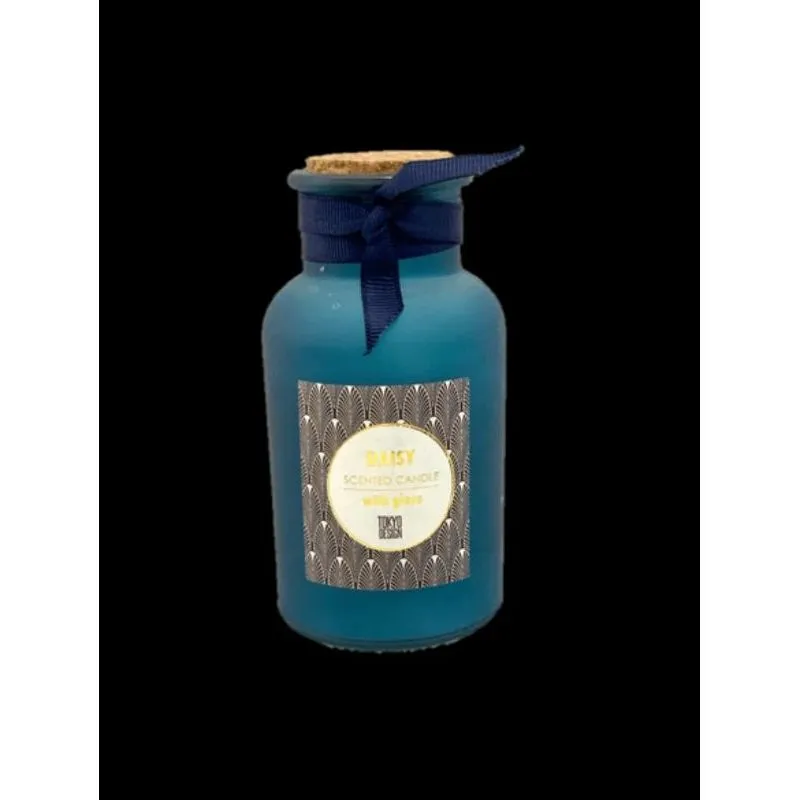 Vela aromática azul