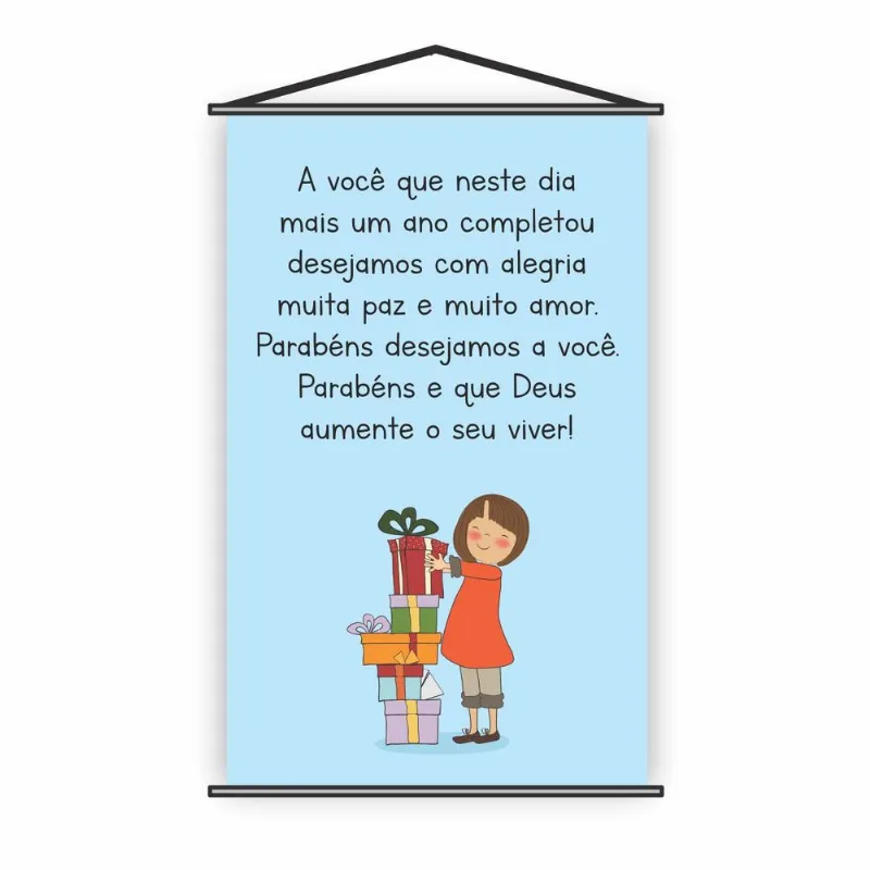 Banner Religioso Deus Parabéns Do Senhor 120x65cm