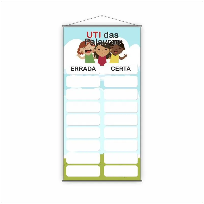 Banner Escolar Pedagógico - Uti Das Palavras 120x65cm