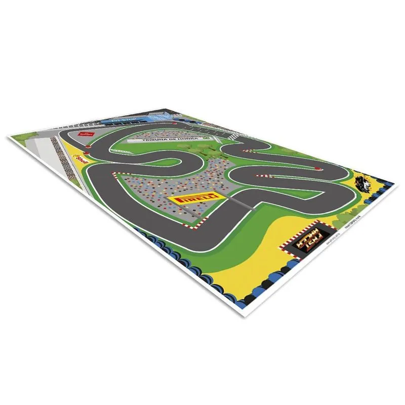 Pista de Corrida Carrinhos 140x100cm Lona Vinílica 340g