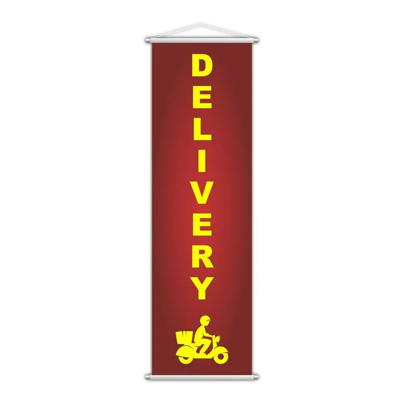 Banner Delivery Ao Cliente Serviço 100x30cm