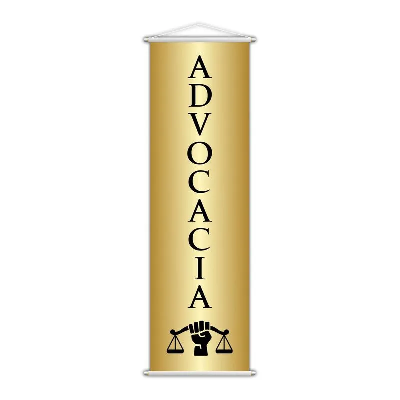 Banner Advocacia Advogado Direito Serviço Lona 100x30cm