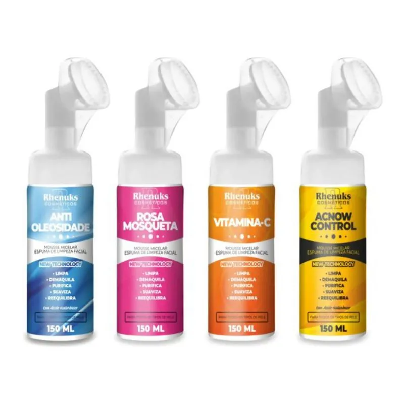 KIT MOUSSE MICELAR CX 4 UNIDADES VARIADOS