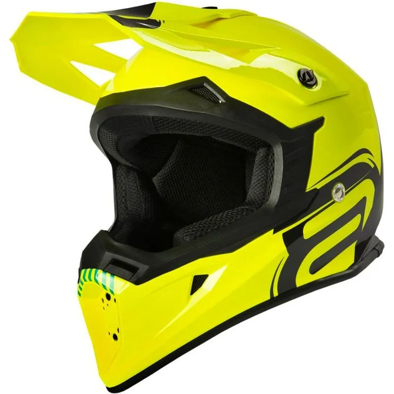Capacete Asw Core Legacy - Amarelo Fluor/preto/azul