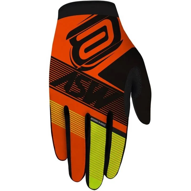 Luva ASW Race Edge Laranja/Amarelo Fluor