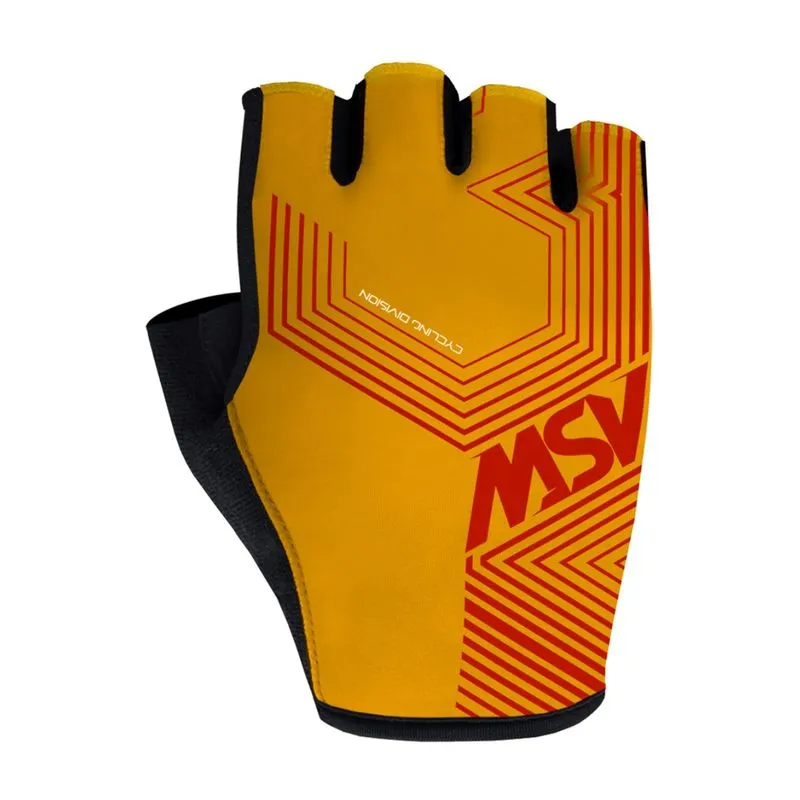Luva asw flex polygon aberta amarelo vermelho P
