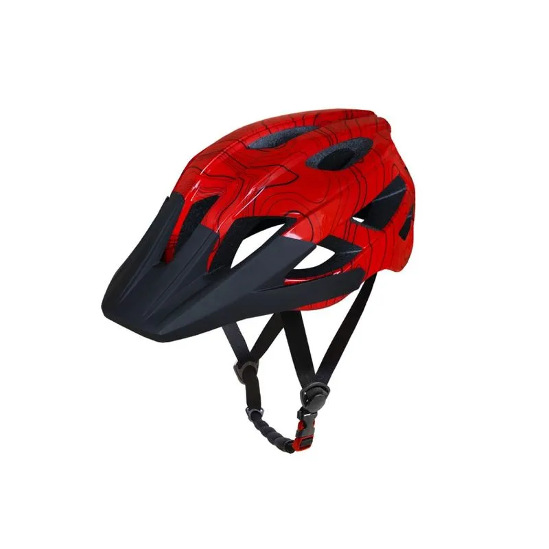 Capacete asw bike accel frontiera vermelho p/m