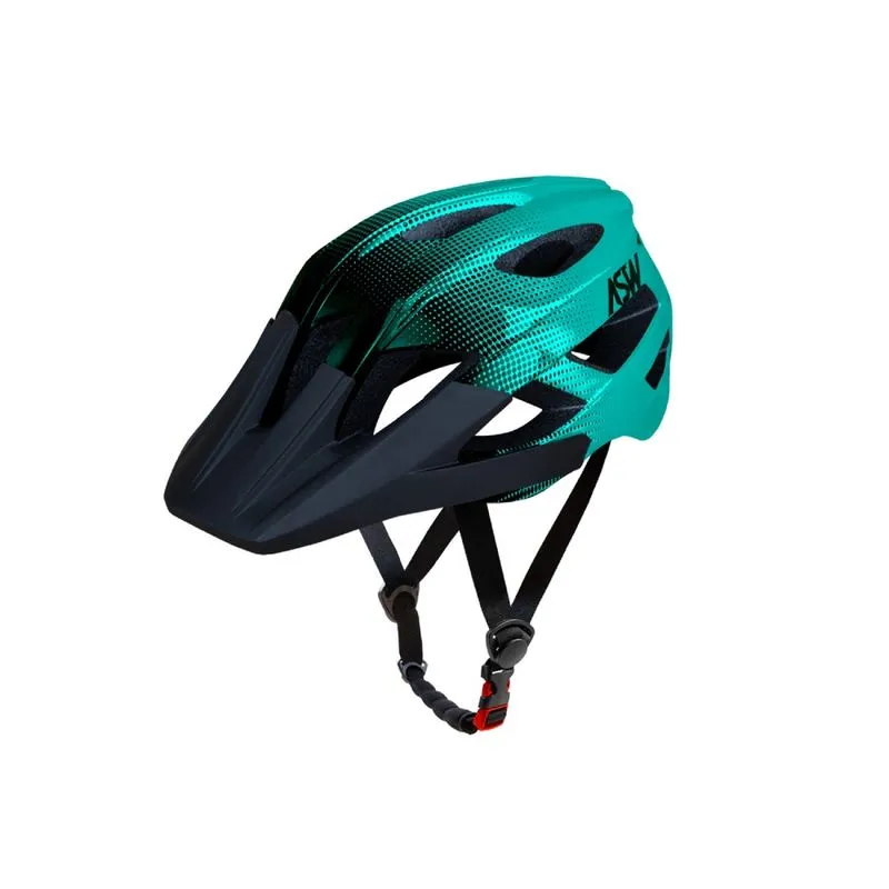 Capacete asw bike accel dots verde preto g/gg
