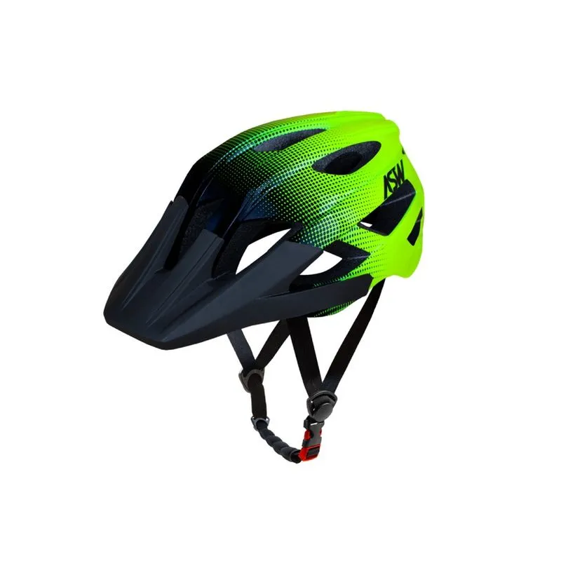 Capacete asw bike accel dots amarelo fluo preto g/gg