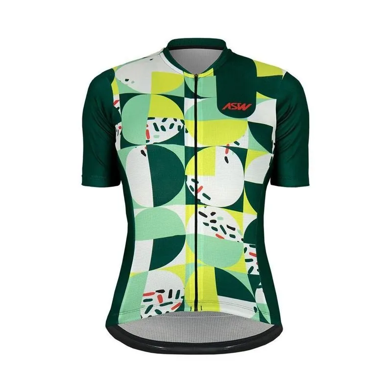 Camisa asw versa feminina mosaic verde pp