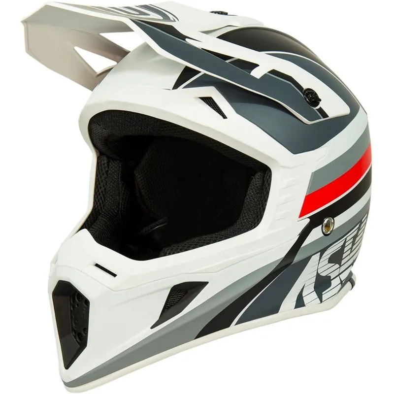 Capacete Asw Core Torn - Branco/cinza/vermelho