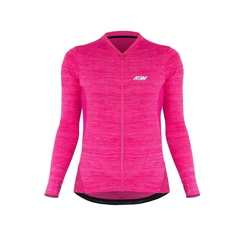 Camisa asw essentials feminina manga longa pink pp