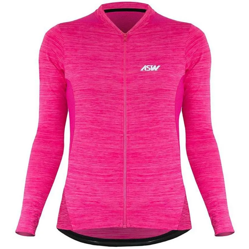 Camisa Manga Longa Feminina asw Essentials Rosa