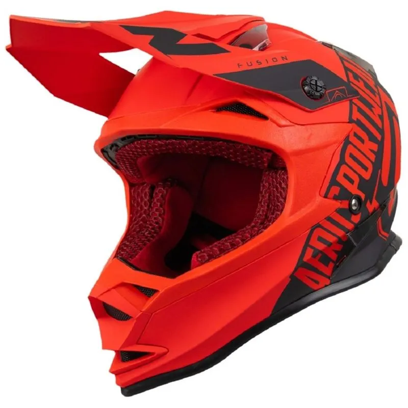 Capacete Asw Fusion Sawn - Vermelho/preto