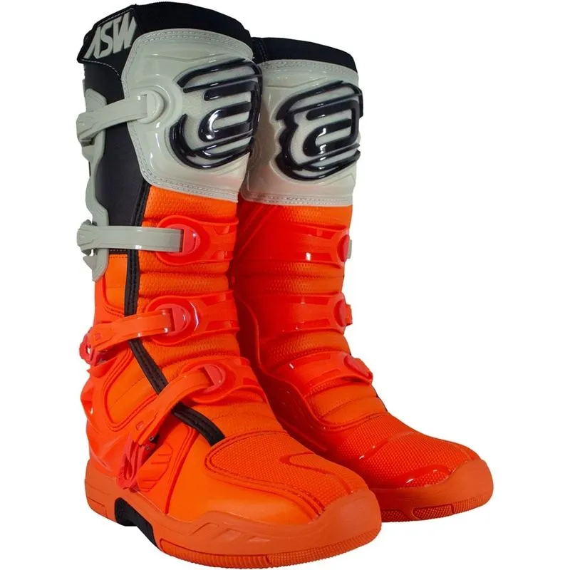 Bota Asw Elevate Laranja Fluor/cinza