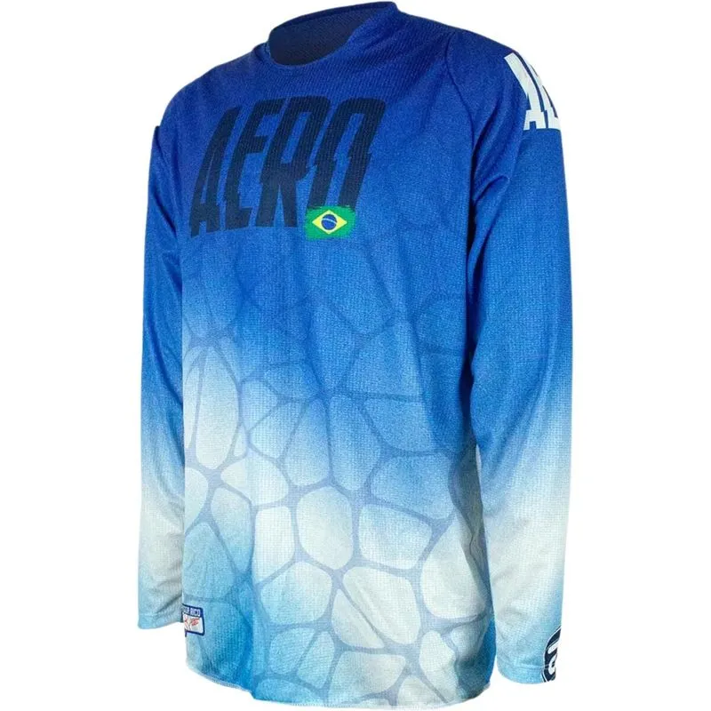 Camisa Asw Image Rigor Rico Romaniacs - Azul/branco