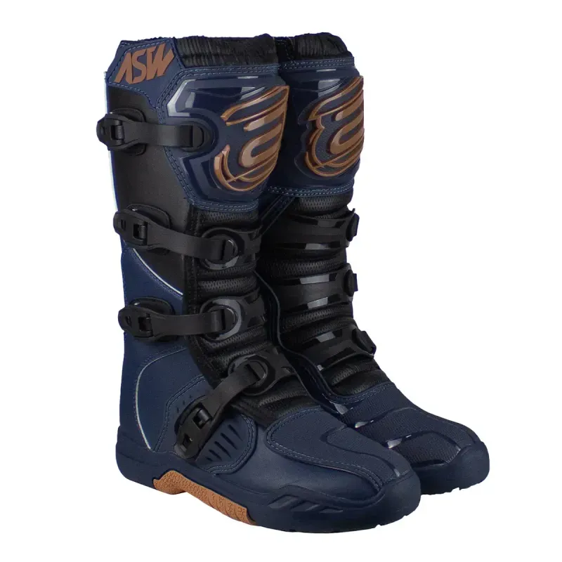 Bota ASW Image Enduro Marinho Preto Marrom 42