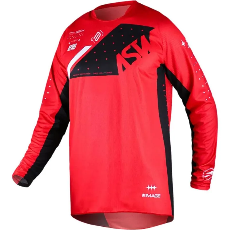 Camisa Asw Image Karma - Vermelho/preto/branco