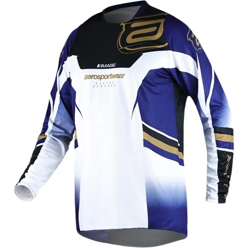 Camisa Asw Image Sync 25 - Azul Marinho/branco/dourado/preto