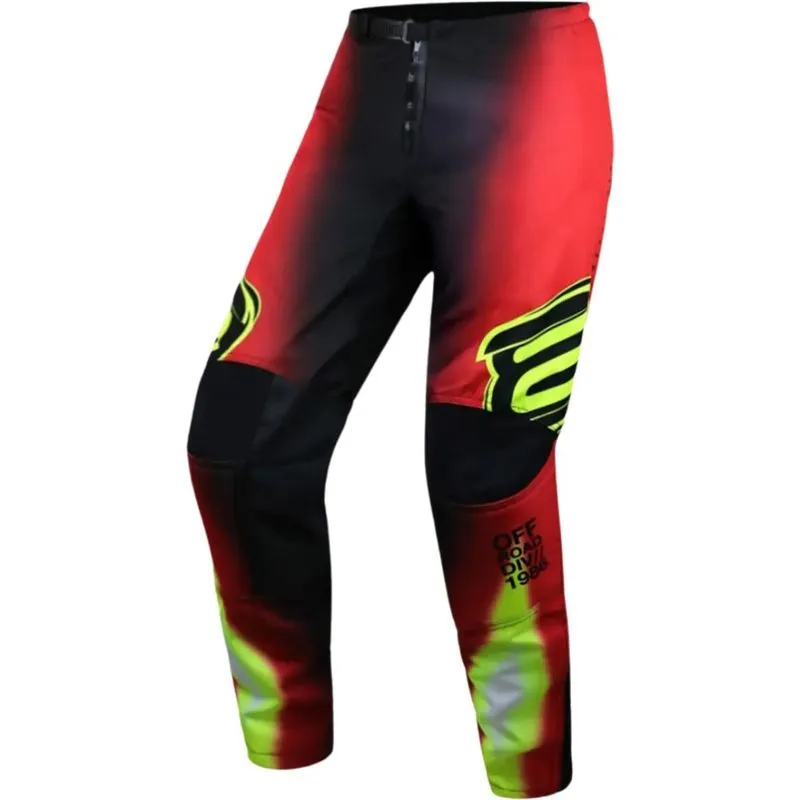 Calça Asw Image Elysium 26 - Vermelho/preto/amarelo Fluor