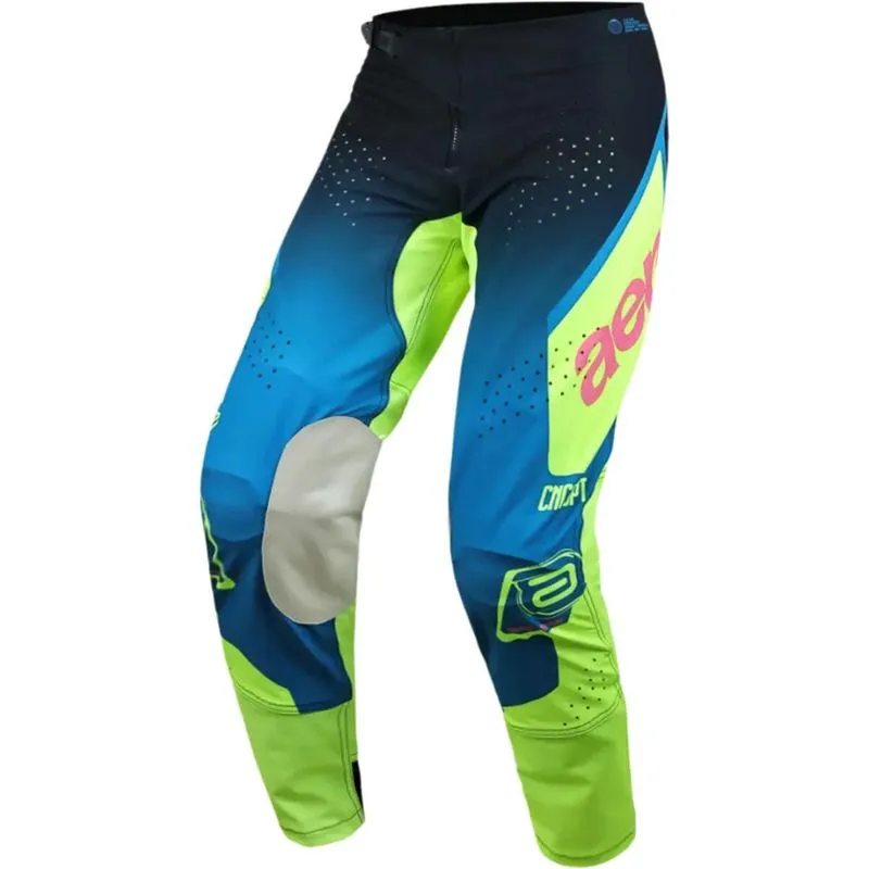 Calça Asw Concept Genesis 26 - Petro Petróleo/amarelo Fluor