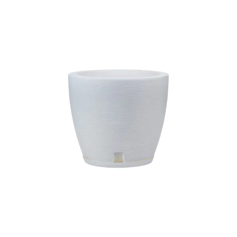 Maceta Amsterda Graphito 27x28 Blanco Floridis