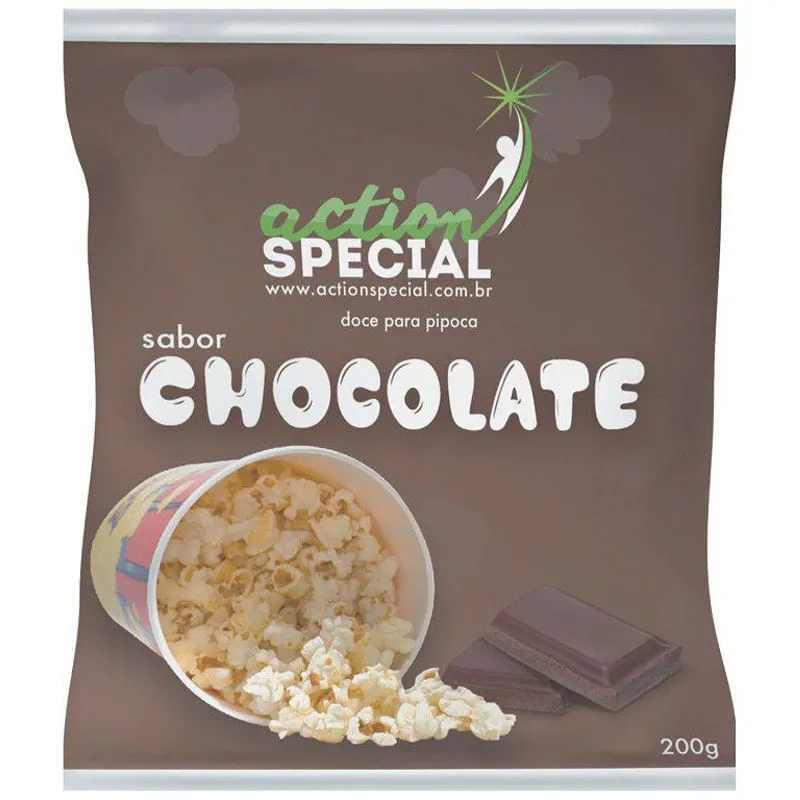 Açúcar Saborizado Pipoca Doce Chocolate Popcorn Show 1 Kg