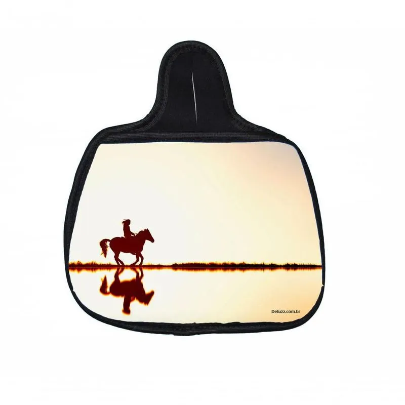 Lixo Car, Cavalo Manga Larga Material Neoprene 3mm 30x25cm