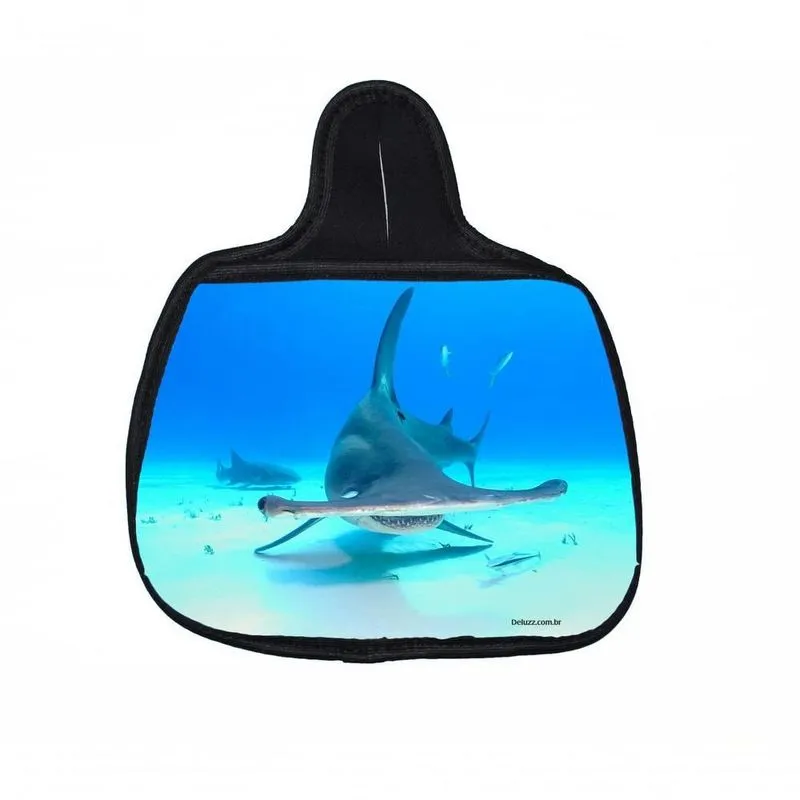 Lixo Car, Tubarão Martelo Material Neoprene 3mm 30x25cm