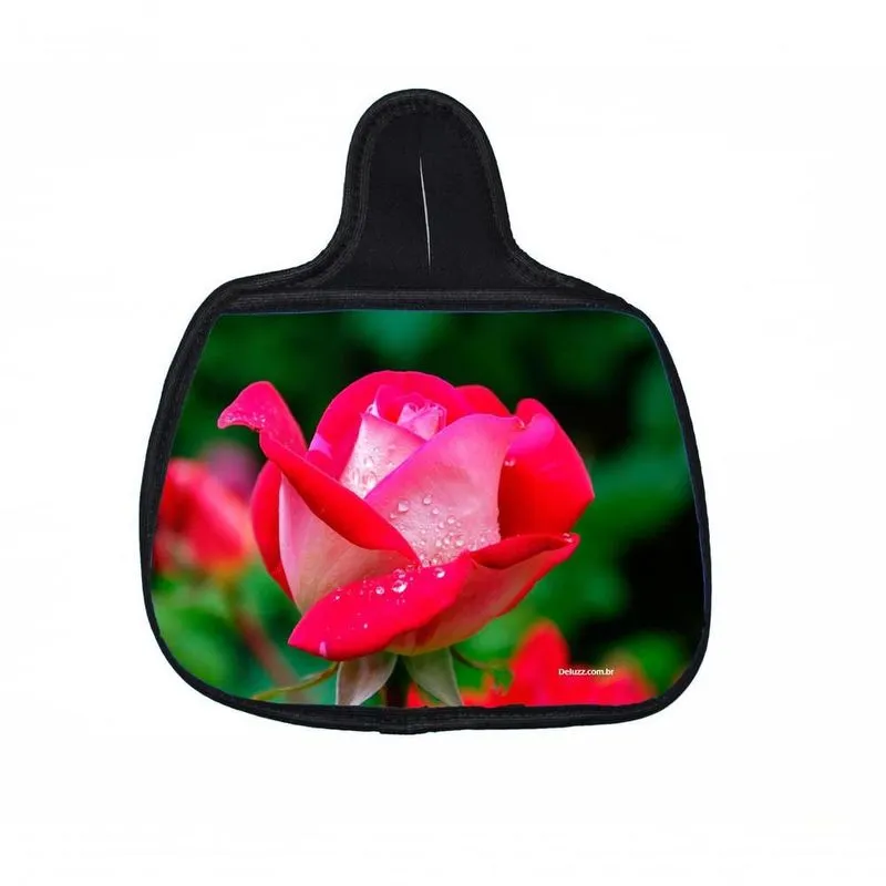 Lixo Car, Rosas Material Neoprene 3mm 30x25 Cm
