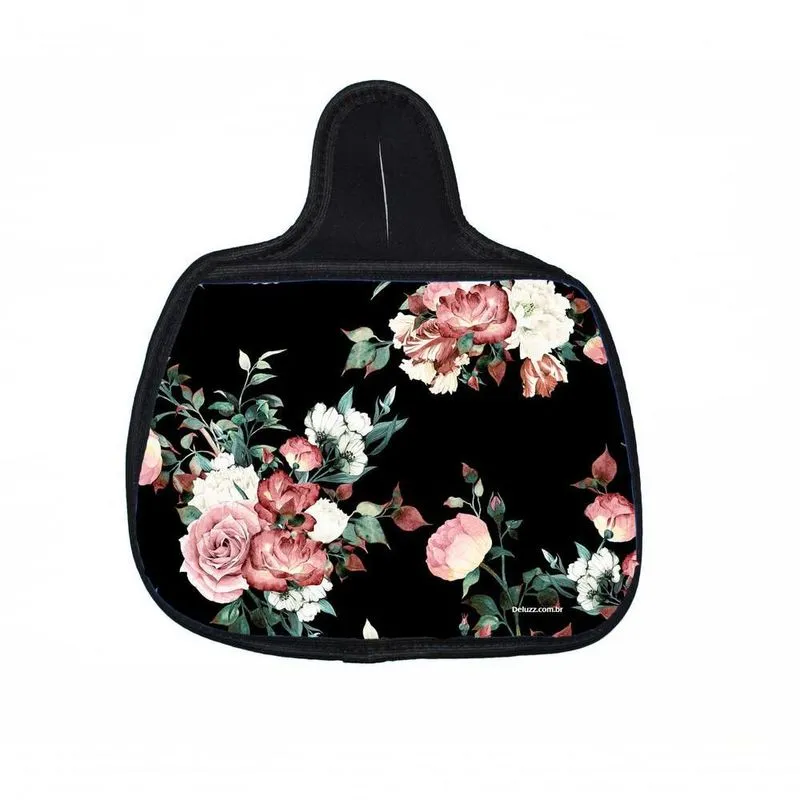Lixo Car, Floral Com Fundo Material Neoprene 3mm 30x25cm