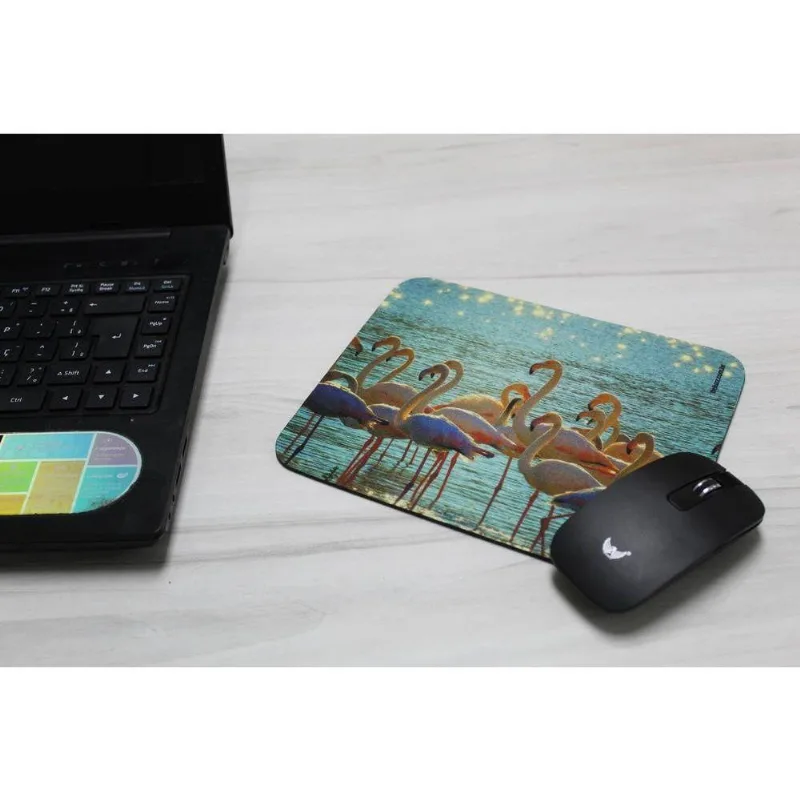 Mouse Pad Flamingo na Agua Coleção Animais - DELUZZ