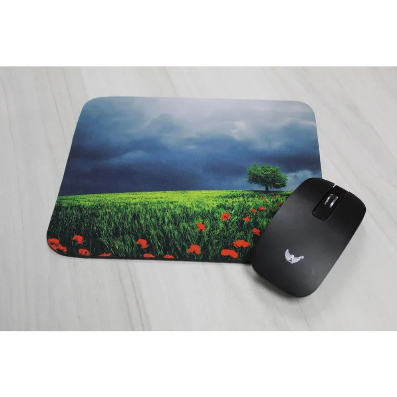 Mouse Pad Campo Flores Nublado - DELUZZ