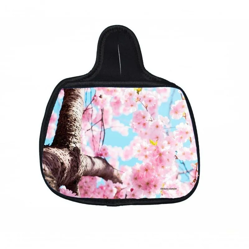 Lixo Car, Flor De Cerejeira Material Neoprene 3mm 30x25 Cm