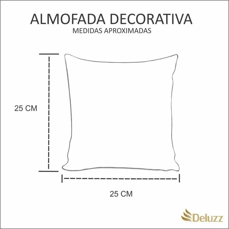Almofada Decorativa 25x25cm Paris