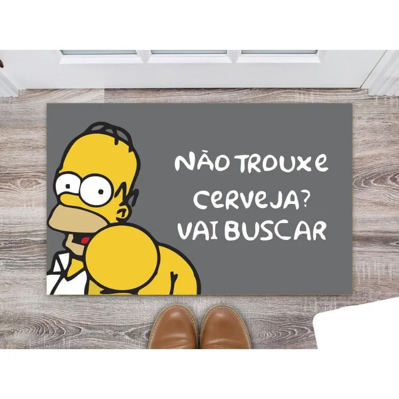 Tapete Capacho Colação Frases Não Trouxe Cerveja - DELUZZ