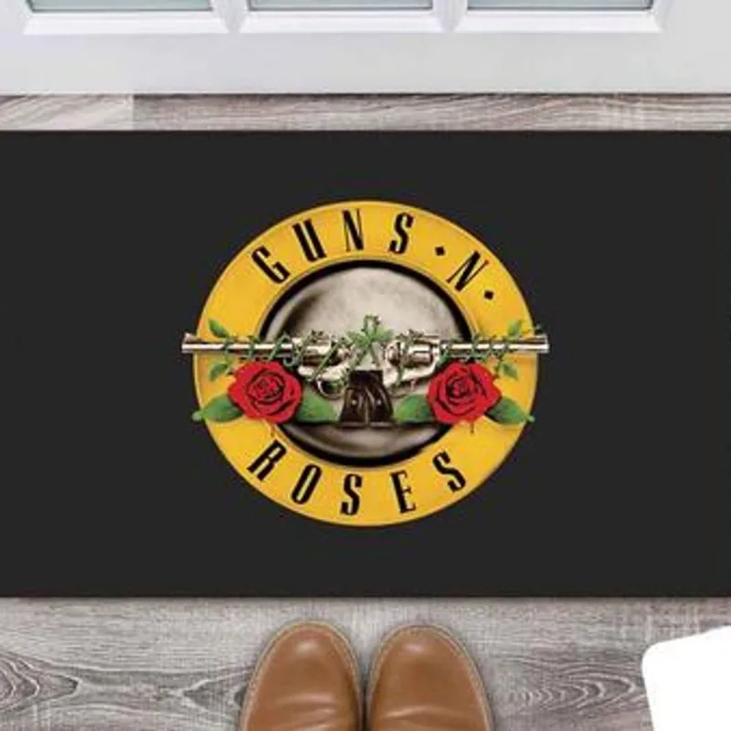 Tapete Capacho Entrada Porta Sala Guns N' Roses - DELUZZ