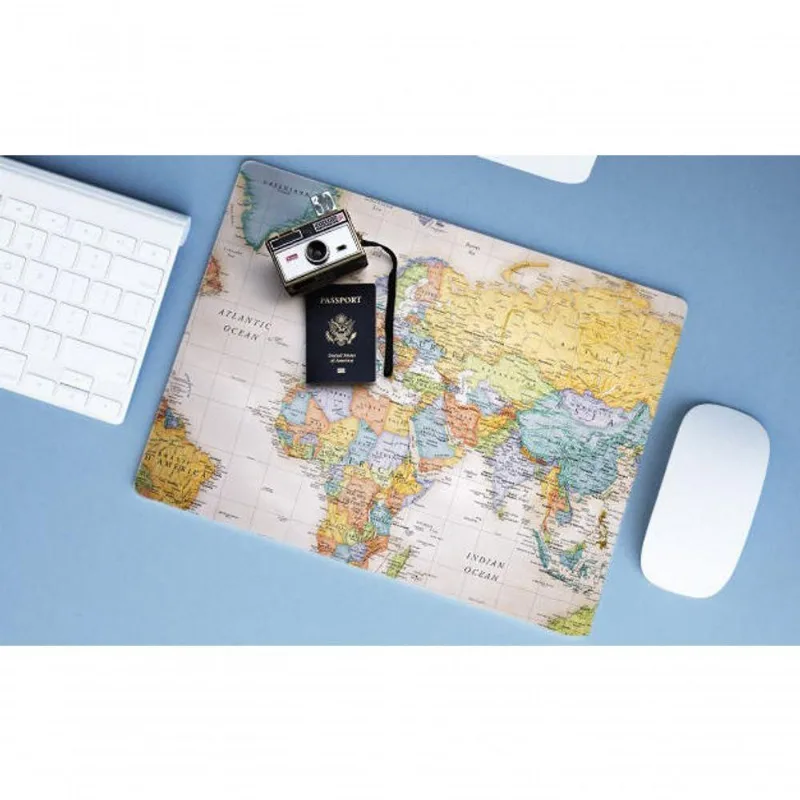 Mouse Pad Grande Mapa Mundi - DELUZZ