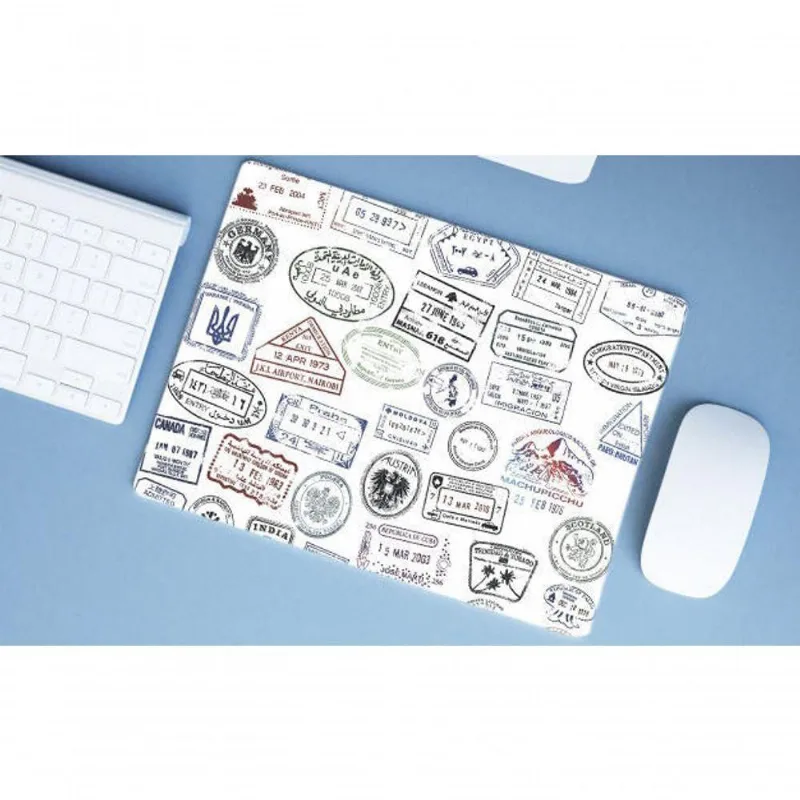 Mouse Pad Grande Carimbos Passaporte - DELUZZ