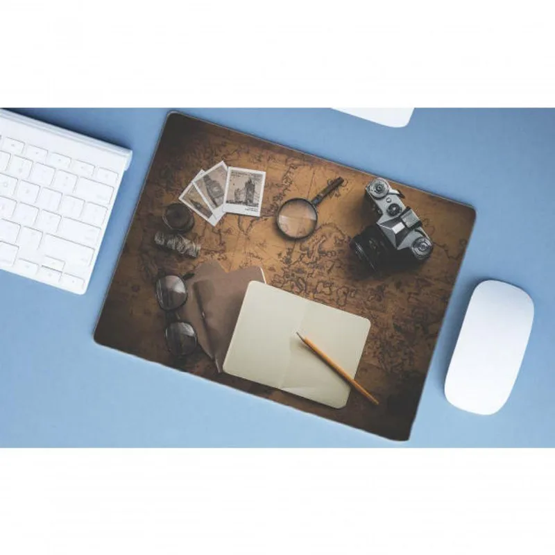 Mouse Pad Grande Mapa Retrô - DELUZZ